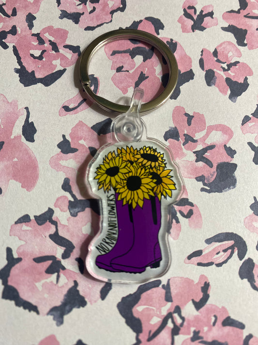 No Rain, No Flowers [Keychain]