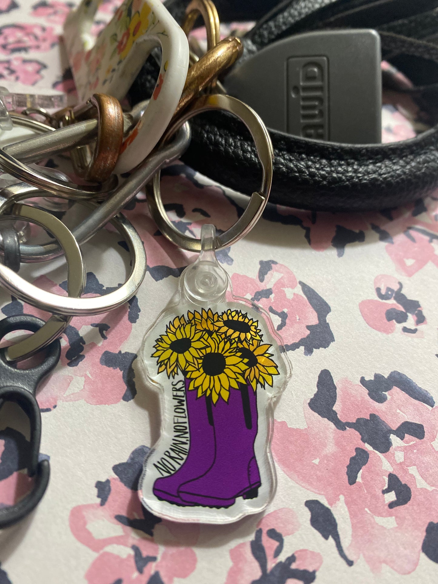 No Rain, No Flowers [Keychain]