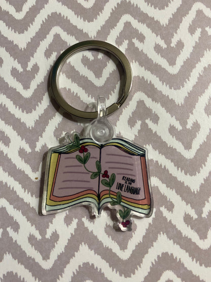 Reading Is My Love Language [Keychain]